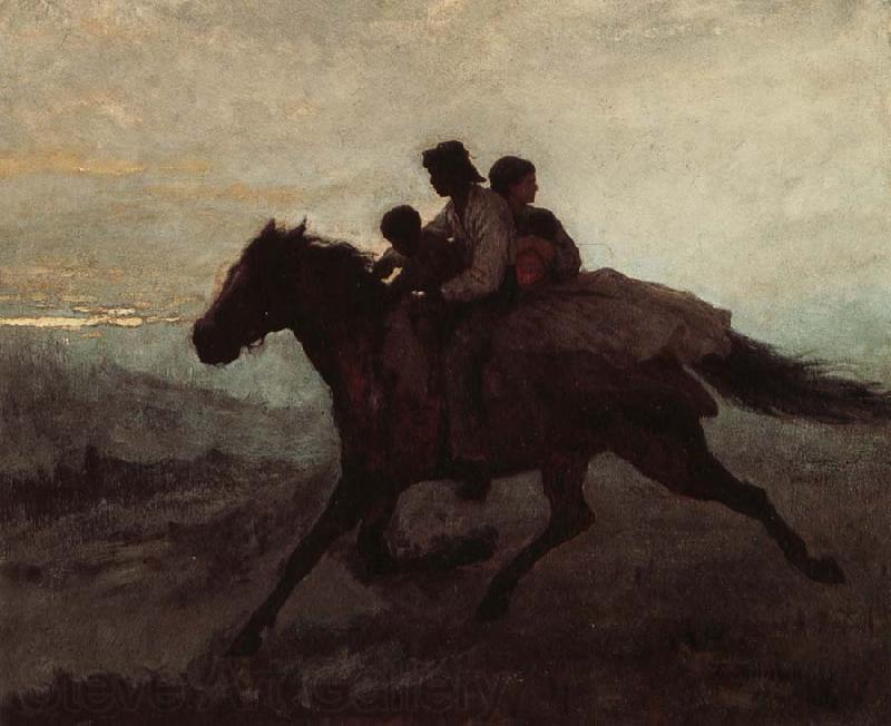 Samuel John Peploe Freeden gallop Norge oil painting art